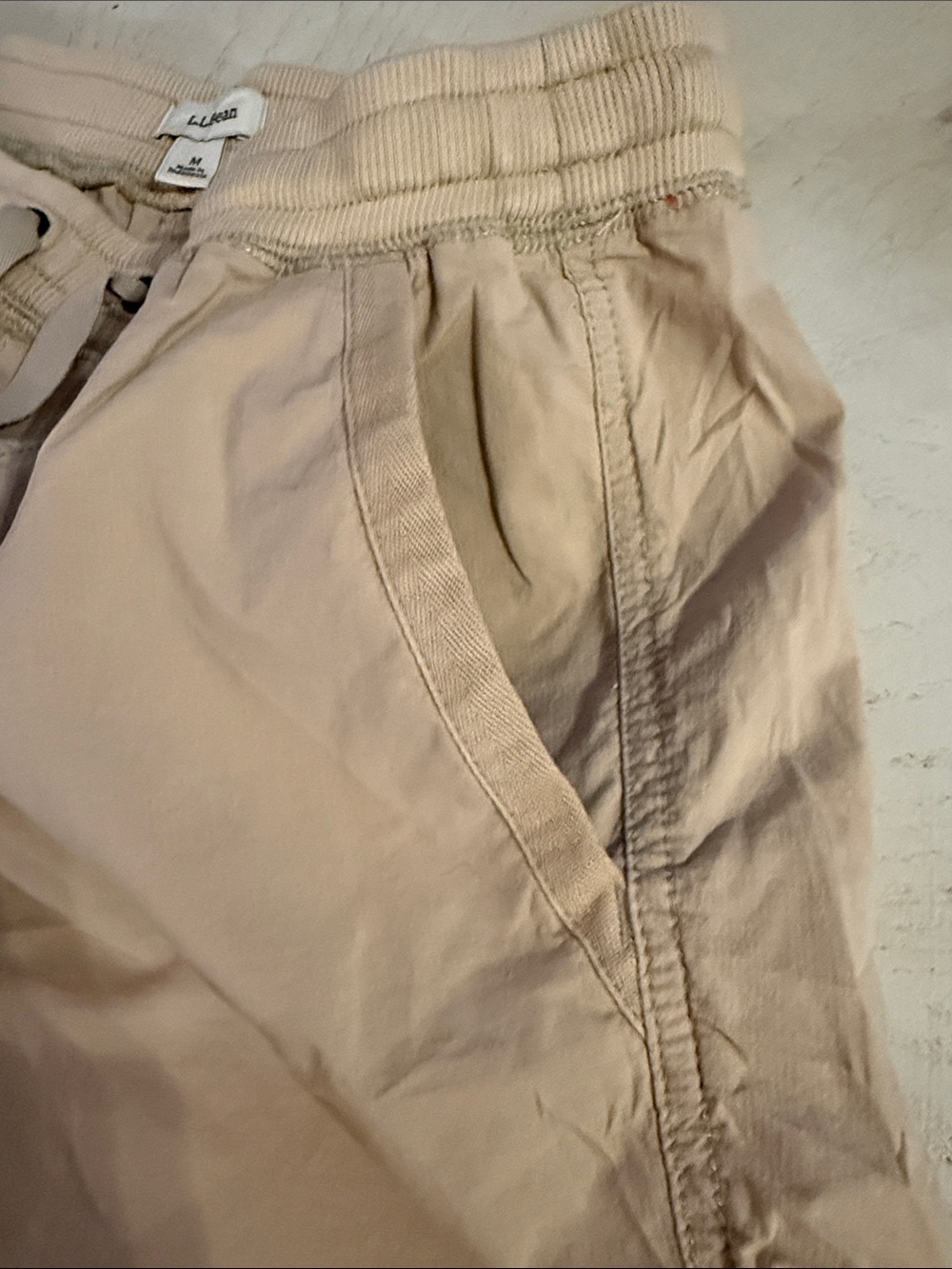 L.L. Bean women’s tan ripstop pull on utility shorts size medium - Picture 6 of 10